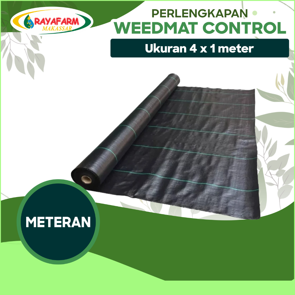 WEEDMAT CONTROL HIDROPONIK LEBAR 4 METER (METERAN)