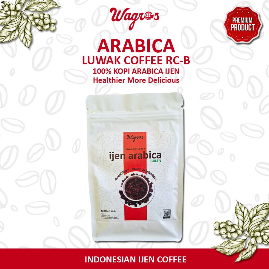 

Kopi Luwak RC*B - Kopi Arabica Ijen - 250 Gr - WAGROS Ground Coffee - LIMITED