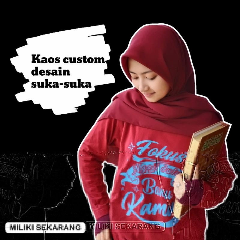 kaos custom satuan desain suka suka. kaos satuan bebas desain. gratis desain. sablon kaos satuan mur