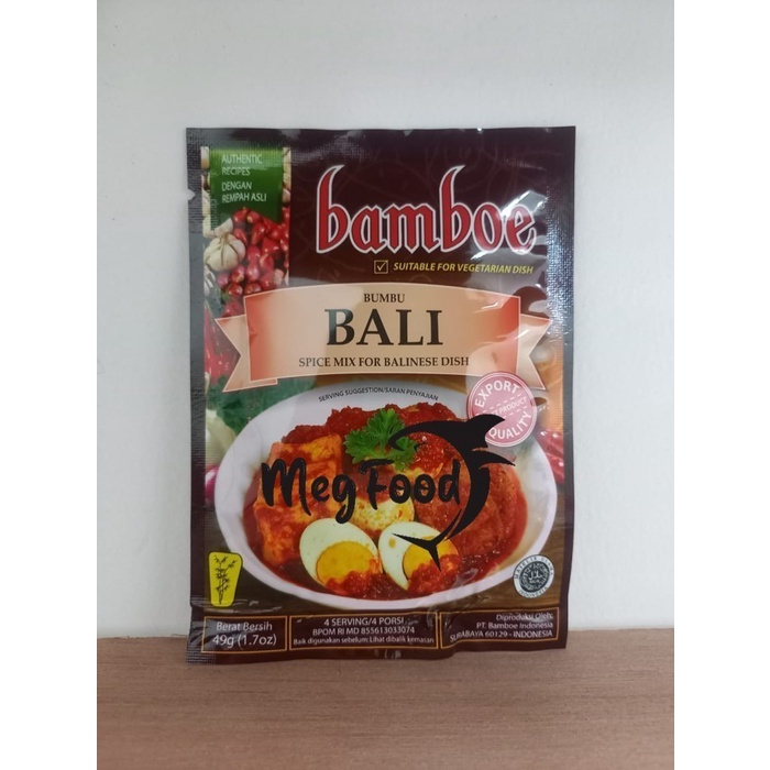 

Bumbu Instant Bamboe Bumbu Bali 49 Gr