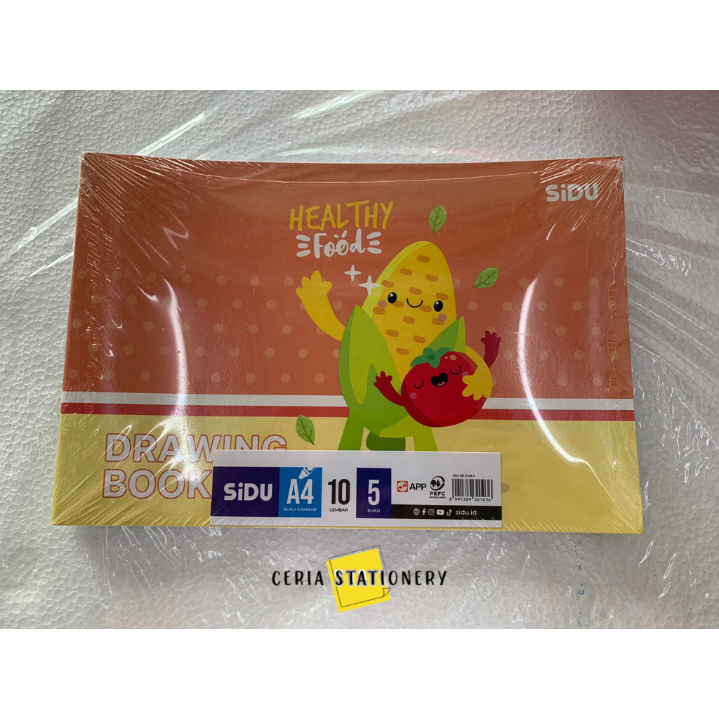 

Buku Gambar A4 Sidu 10 Lembar / Drawing Book Sidu