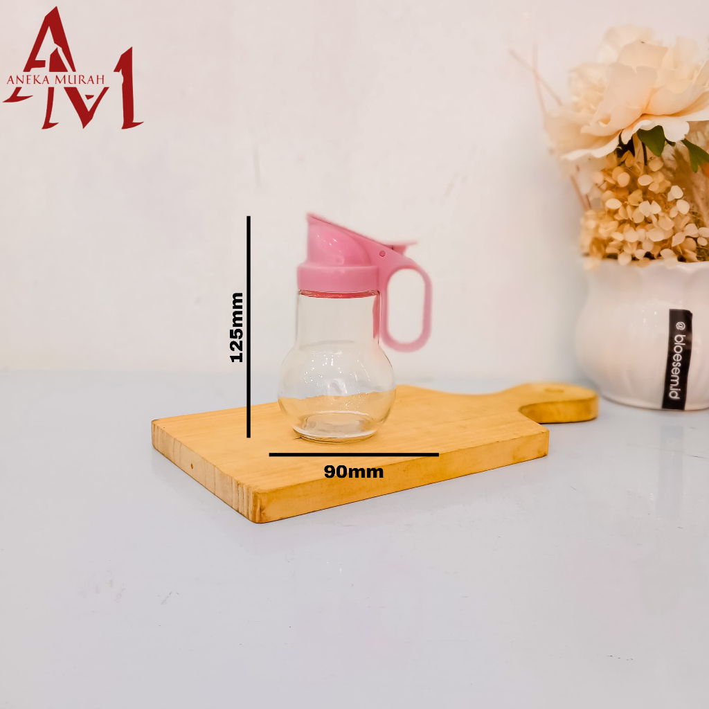 BOTOL KECAP / BOTOL MINYAK KACA MINI / PITCHER LP - 2N ( 3338 ) + FREE BUBBLE WRAP