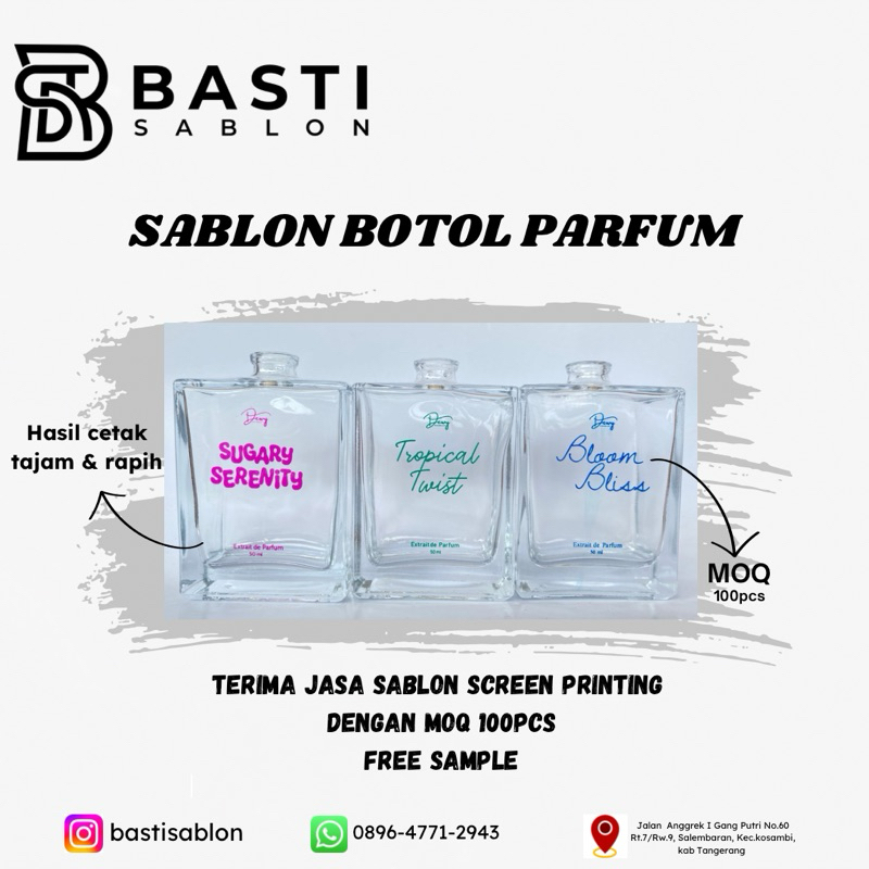 Jasa sablon botol parfum PRINTING BOTOL PARFUM