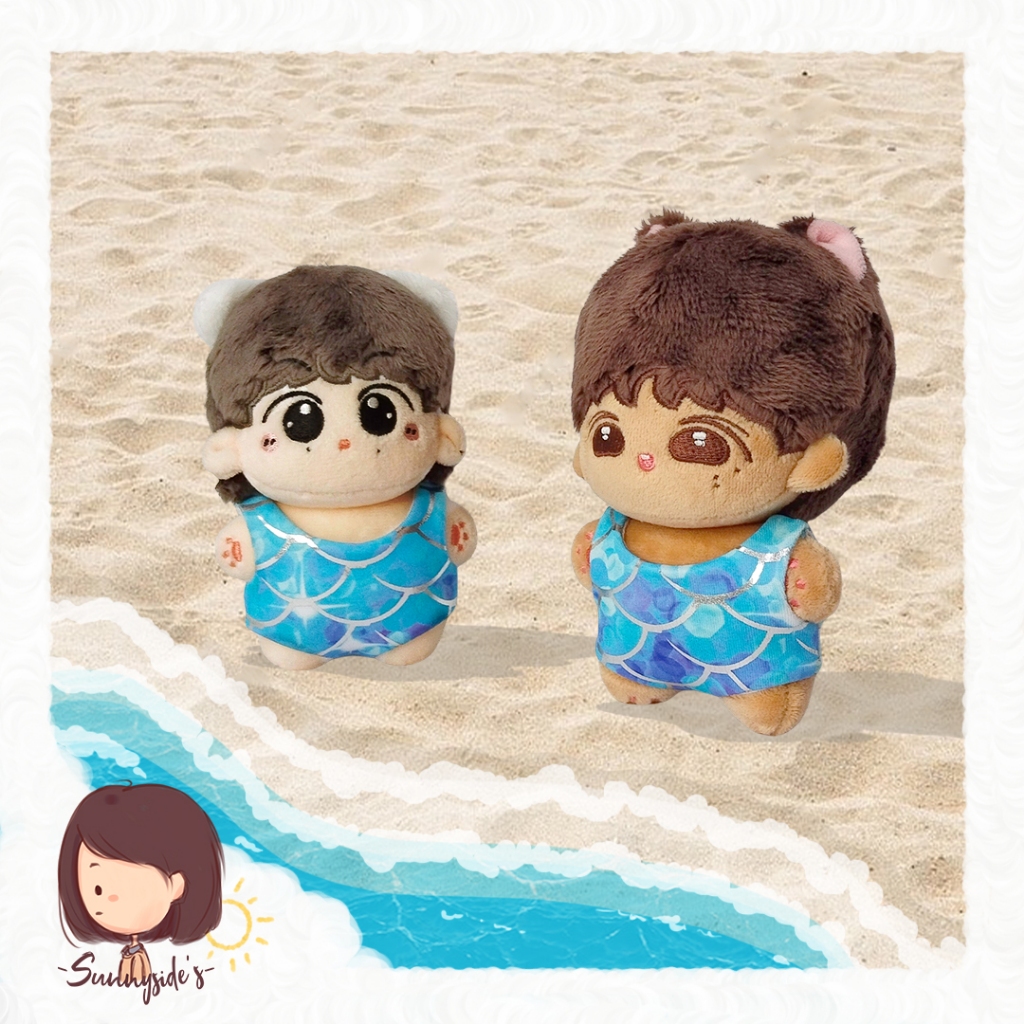 [Doll Clothes] Mermaid Bodysuit Doll 10cm | Kpop Doll - Anime Doll - BTS Doll - NCT Doll