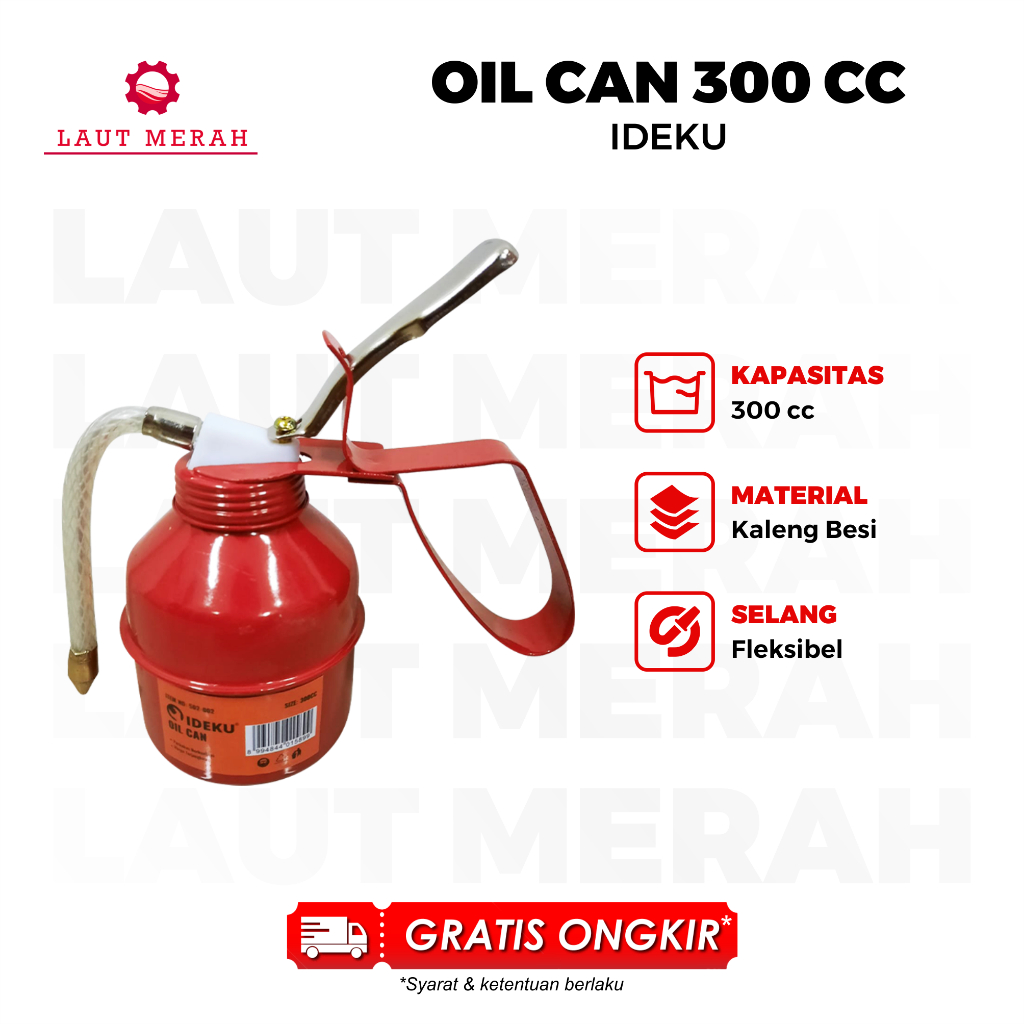 OLI CAN KALENG 300 CC / OIL CAN / KALENG OLI / KECRUTAN OLI / BOTOL POMPA SEMPROT OLI / GUN OIL / SE