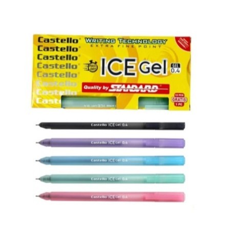 

PULPEN STANDARD CASTELLO ICE GEL 0.4mm 1 Lusin