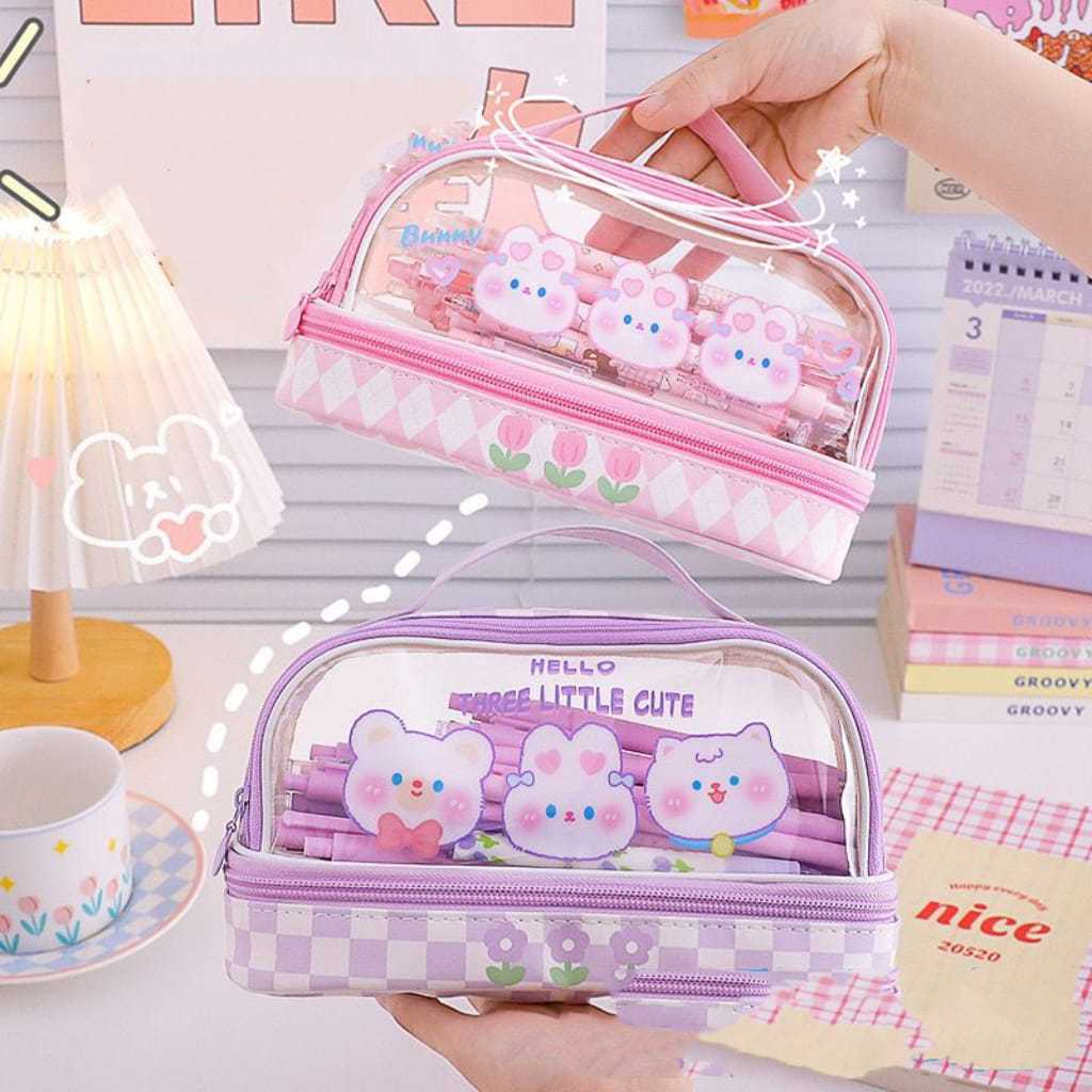 

Jual Produk KP195 - TEMPAT PENSIL KOTAK PENSIL TRANSPARAN PVC PENCIL CASE STATIONARY TAS PENSIL