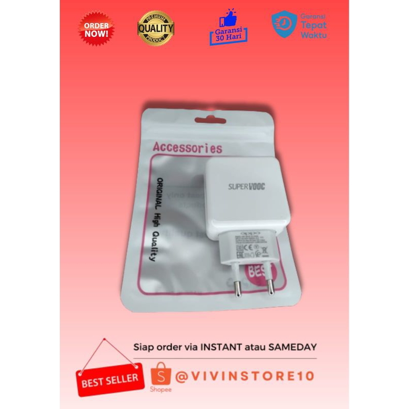 Travel Adaptor Charger Oppo A18 SUPERVOOC Kepala Charger Oppo A77S supervooc original batok casan op