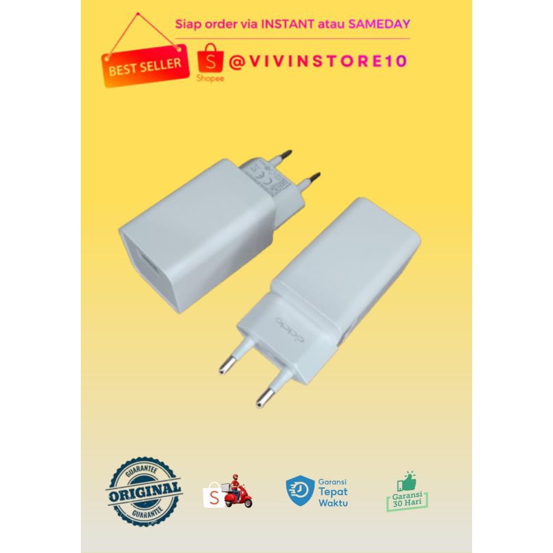 Adaptor Oppo Supervooc Dartvooc Kepala Casan Oppo A15/A3S/A5S/F7/F5/F11/F3/F1S/A1K Kepala Charger op