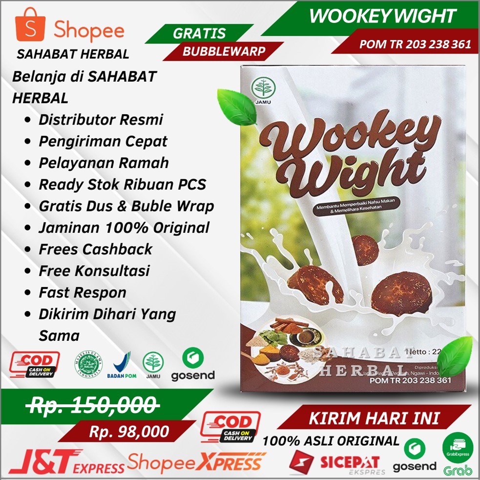 Wookey Weight Susu Penggemuk Original Wookey Wight Susu Penambah Berat Badan