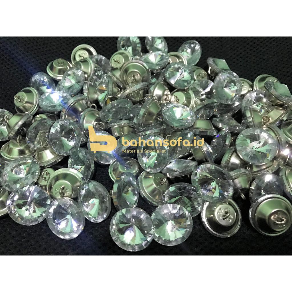 KANCING SOFA KRISTAL BERLIAN KACA / KANCING MUTIARA KRISTAL KACA / KANCING SOFA AKRILIK / KANCING SO