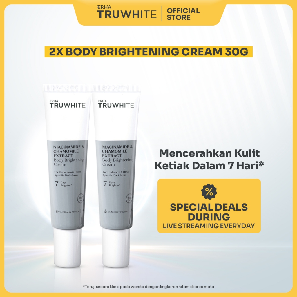 ERHA Truwhite Body Brightening Cream 30g Twinpack (2pcs)