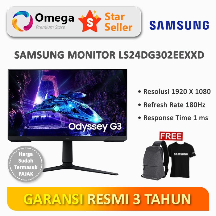 Monitor Samsung ODYSSEY G3 LS24DG302EEXXD