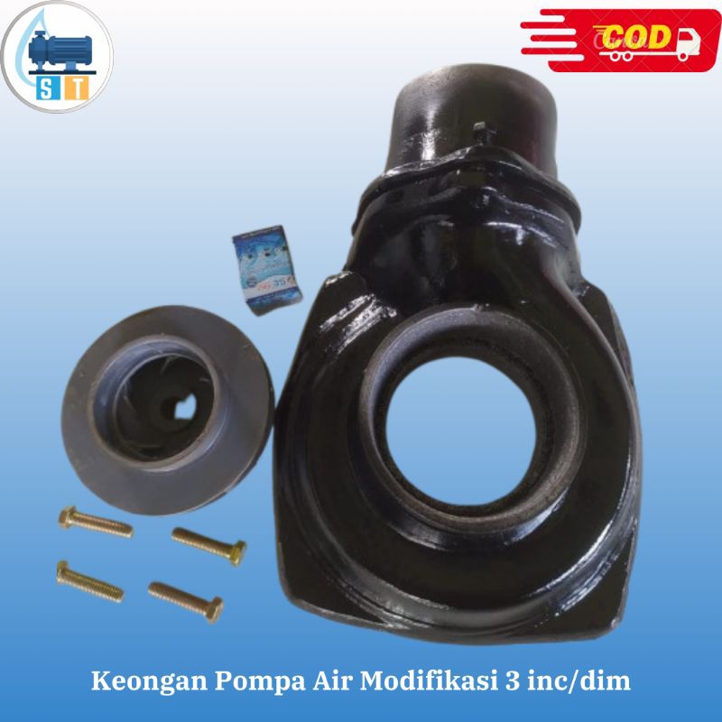 Keongan cor pompa air modif 3dim /inch