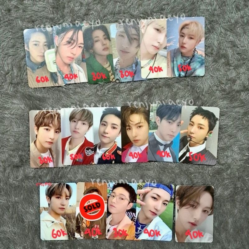 RENJUN PHOTOCARD MERCH CANDYLAB HOT SAUCE TUMBLER CAFE MUMO PAJAMA PIZZA HELLO FITURE KIHNO GLITCH M