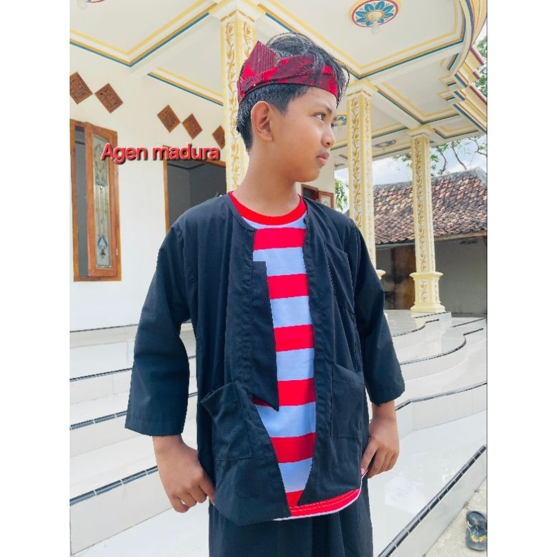 BAJU ADAT SAKERA MADURA/SET SAKERA ANAK KHAS MADURA [KOMPLIT] BAYI TK DAN SD