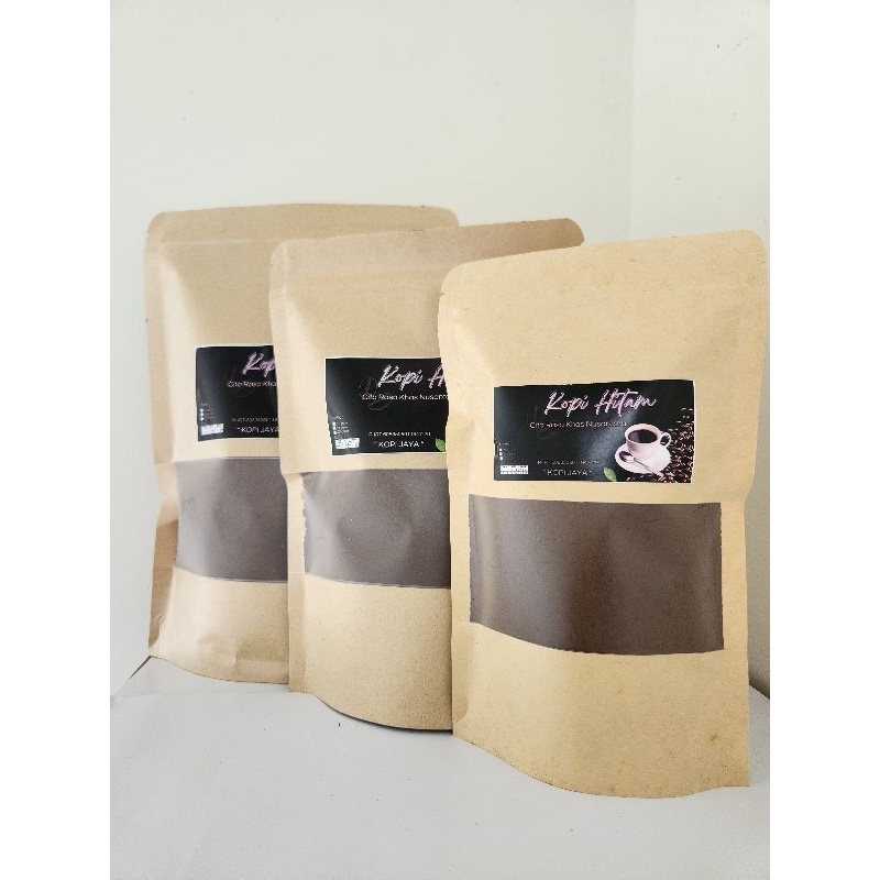 

kopi hitam ukuran 1/4 kg