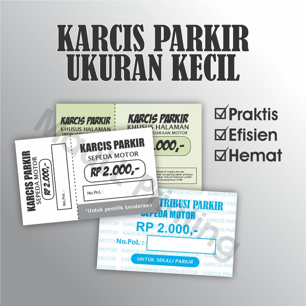 

CETAK KARCIS PARKIR UKURAN MINI