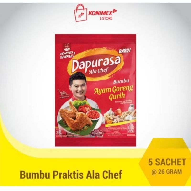 

DAPURASA BUMBU PRAKTIS AYAM GORENG ALA CHEF ISI 5'SACHET