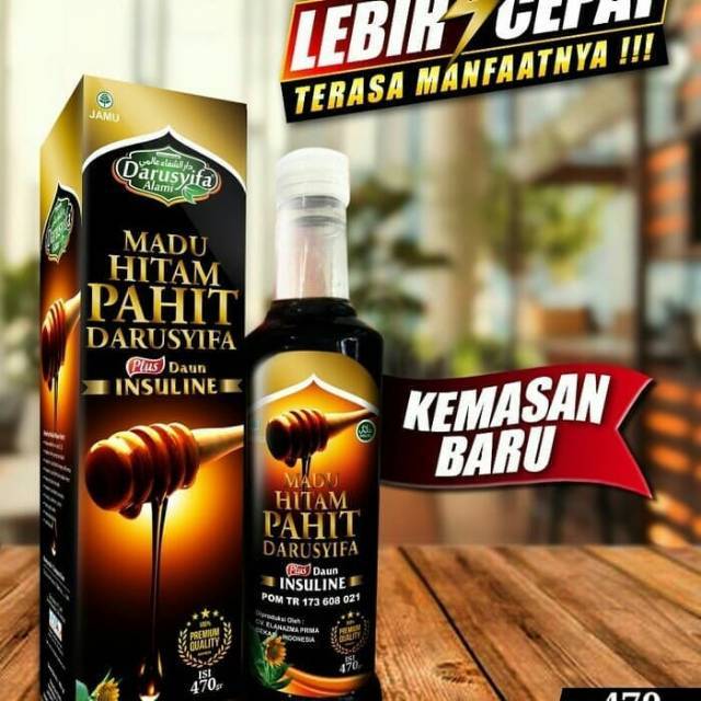 

Madu Hitam Pahit Darusyifa Plus Insulin Original 470GR