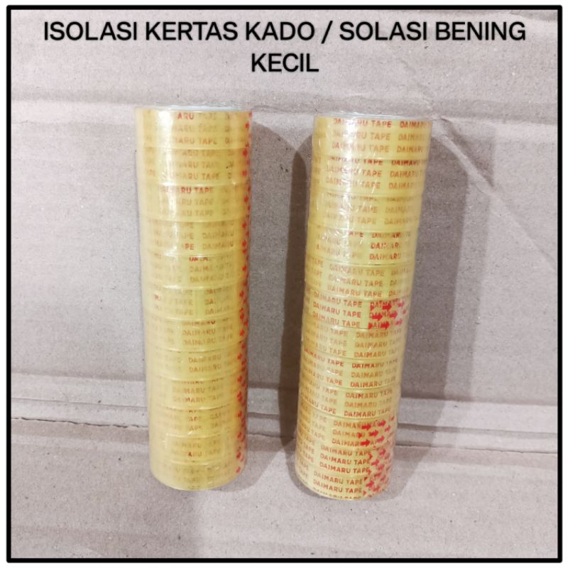 

1 Slop Isolasi Bening Kecil Daimaru Isi 12 Roll / Solasi Bening