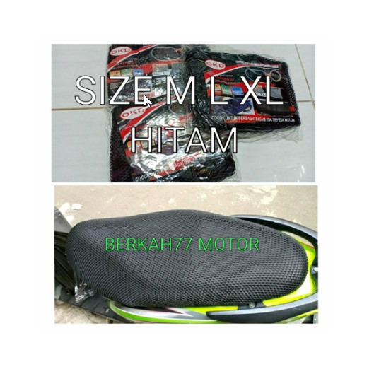TERLARIS Sarung jok motor jaring grosil termurah - Merah