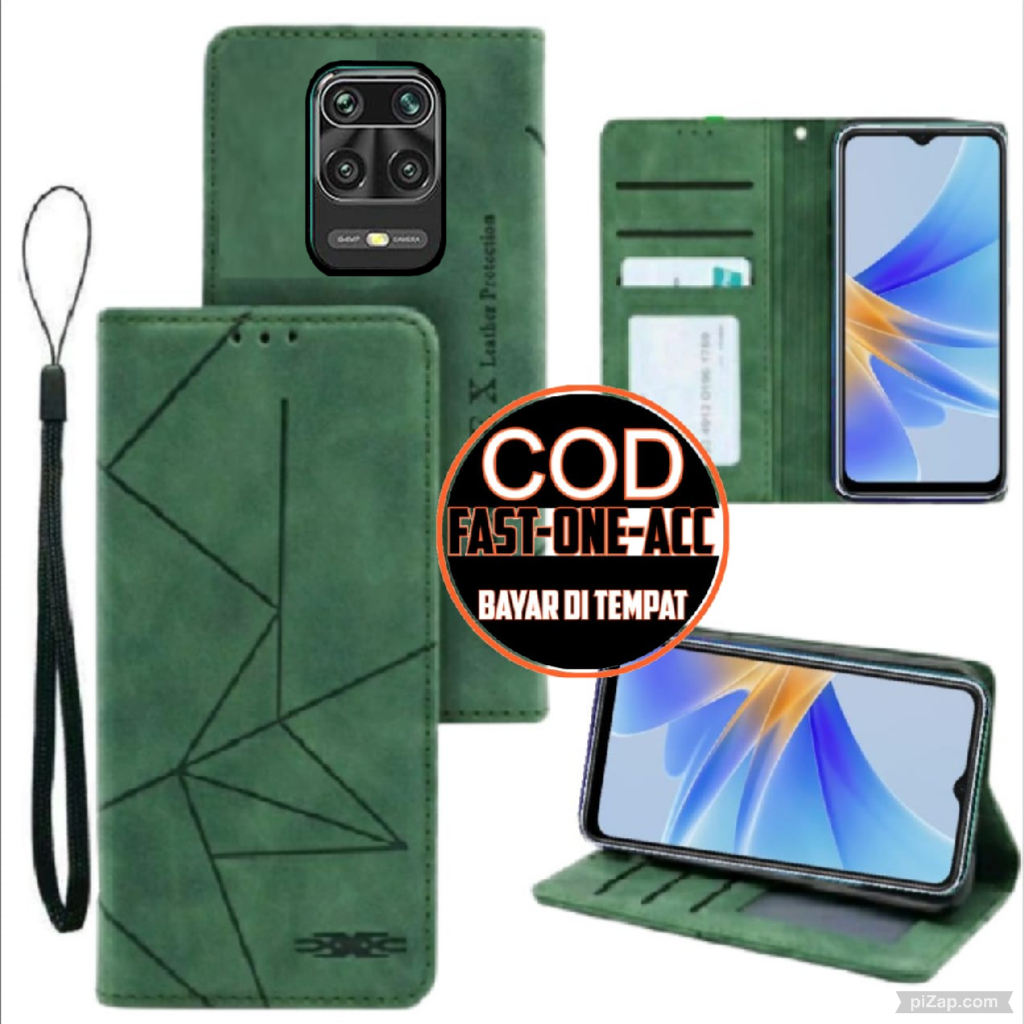 CASE HP REDMI NOTE 9 PRO - CASING DOMPET MOTIF -FLIP LEATHER-SARUNG HP
