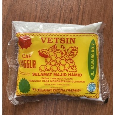 

Vetsin Cap Anggur Ve - Tsin Cap Anggur No. 1 Selamat Majid Hamid Ve-Tsin Selamat Per Sachet 50gr