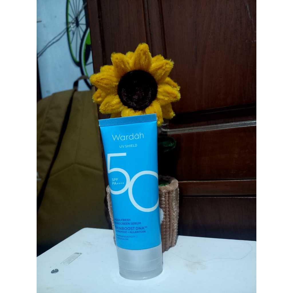 PRELOVED Wardah UV Shield Aqua Fresh Sunscreen Serum SPF 50 PA++++ 30 ml - Sunscreen yang Melembabka