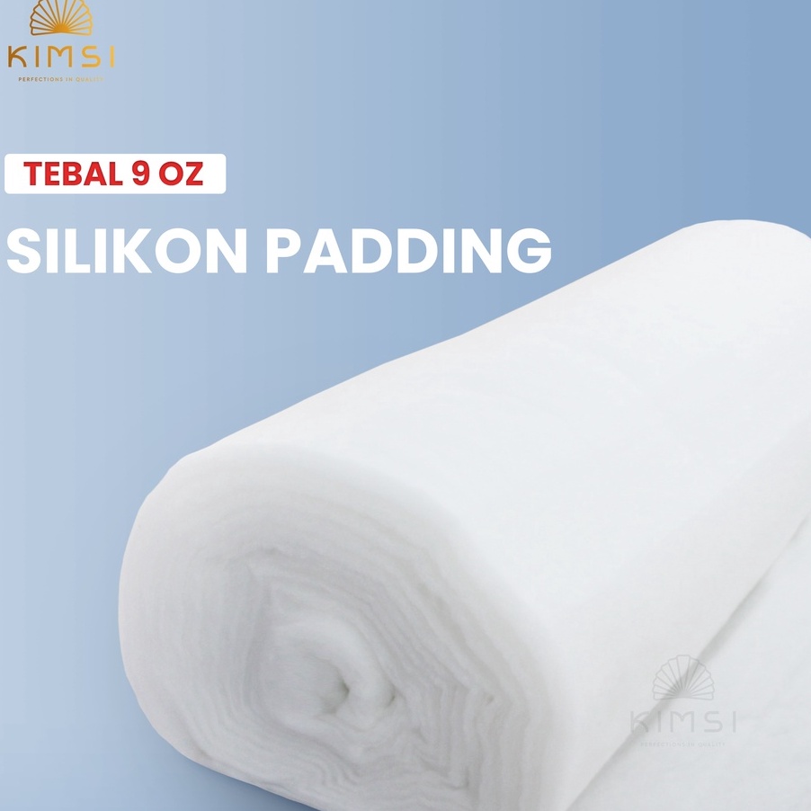 PROMO BESAR Silikon dacron padding lembaran tebal 9Oz meteran lebar 24 meter