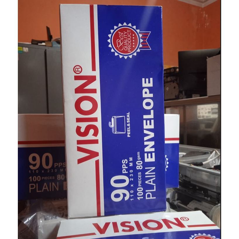 

amplop vision 90 ukuran besar isi 100 lembar sudah ada perekat