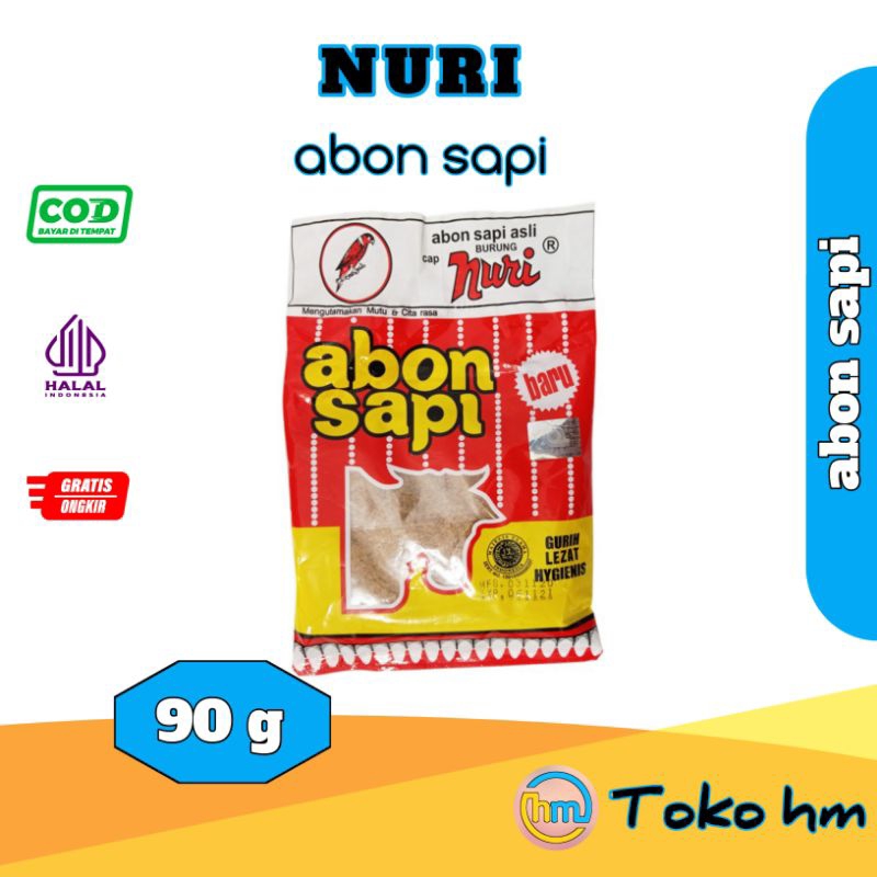 

Abon sapi nuri / abon sapi kemasan 90 g