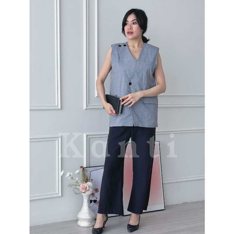 Kanti - KYLIE VEST - outer rompi vest katun