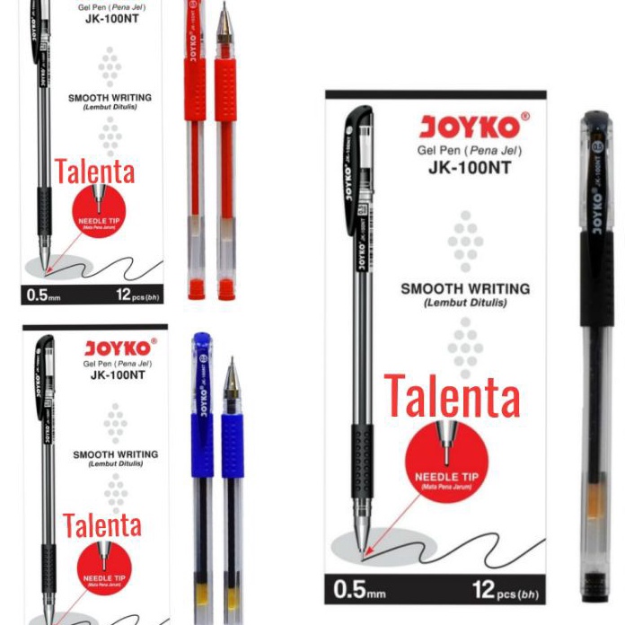 

DISCOUNT Pulpen Gel JK 1NT 5mm Grosir 12 Pcs