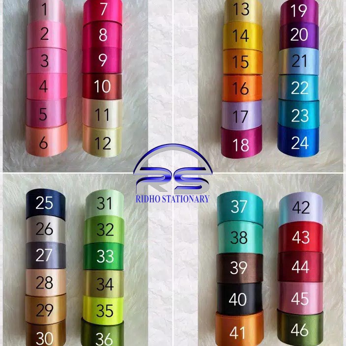 

PROMO SPESIAL Pita Satin 2 INCH 5 CM 25 YARD BRAND SAKURA