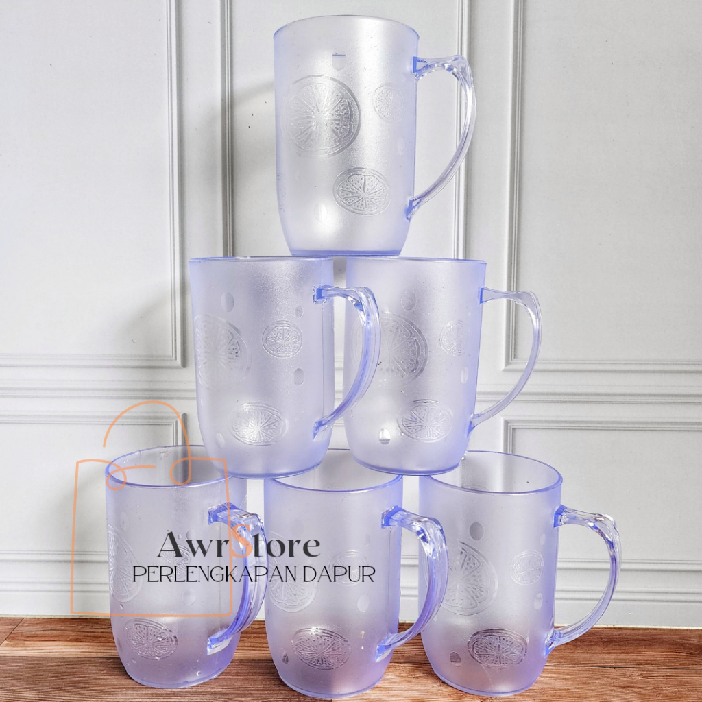 PROMO HARGA GROSIR 1 LUSIN GELAS BENING PLASTIK TRANSPARAN TAHAN PANAS DAN TAHAN BANTING