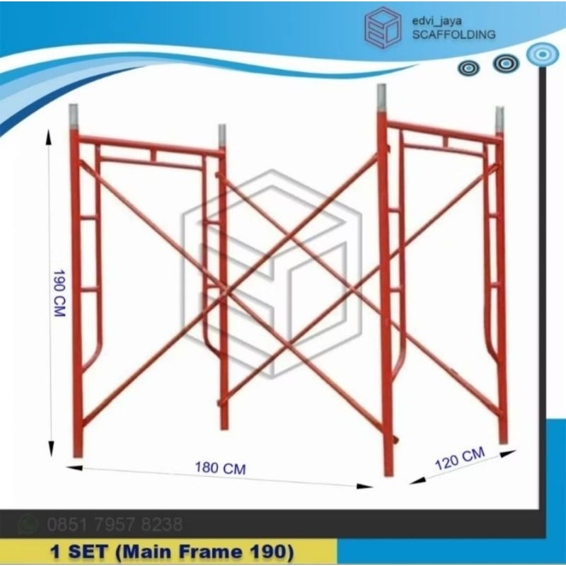 SCAFFOLDING 1 SET / STEGER MAIN FRAME 190