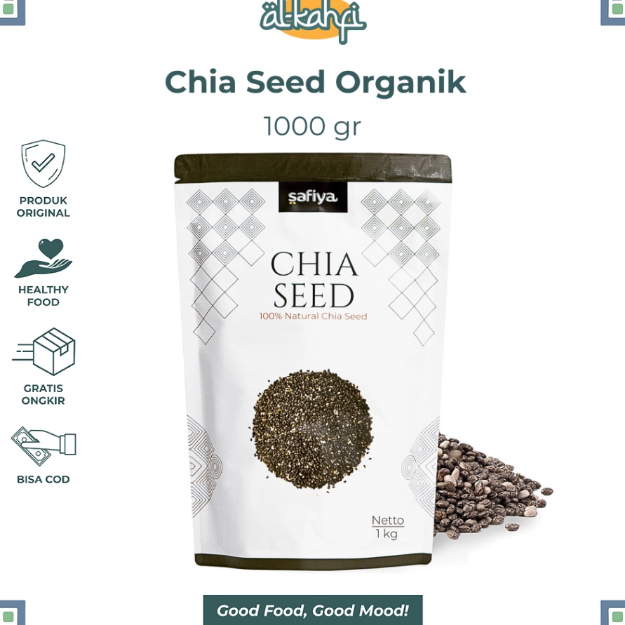 

PRODUK TERBARU Organic Chia Seed 1 Kg Organic Black Chia Biji Chia Original Premium