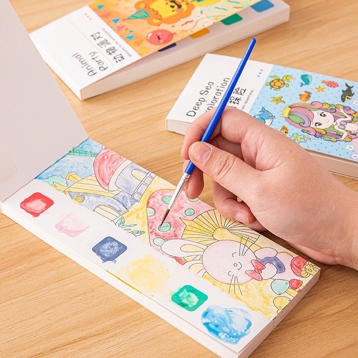 

SPESIAL Watercolor Painting Buku Melukis Ruizhi