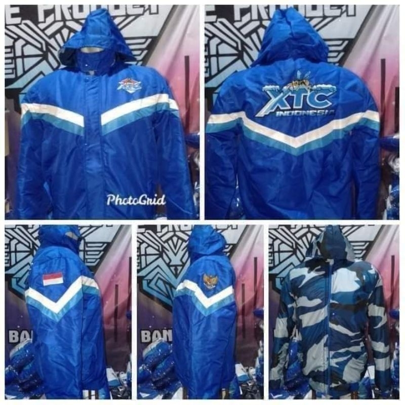 Jaket Biru & Putih Bb Army Xtc Indonesia