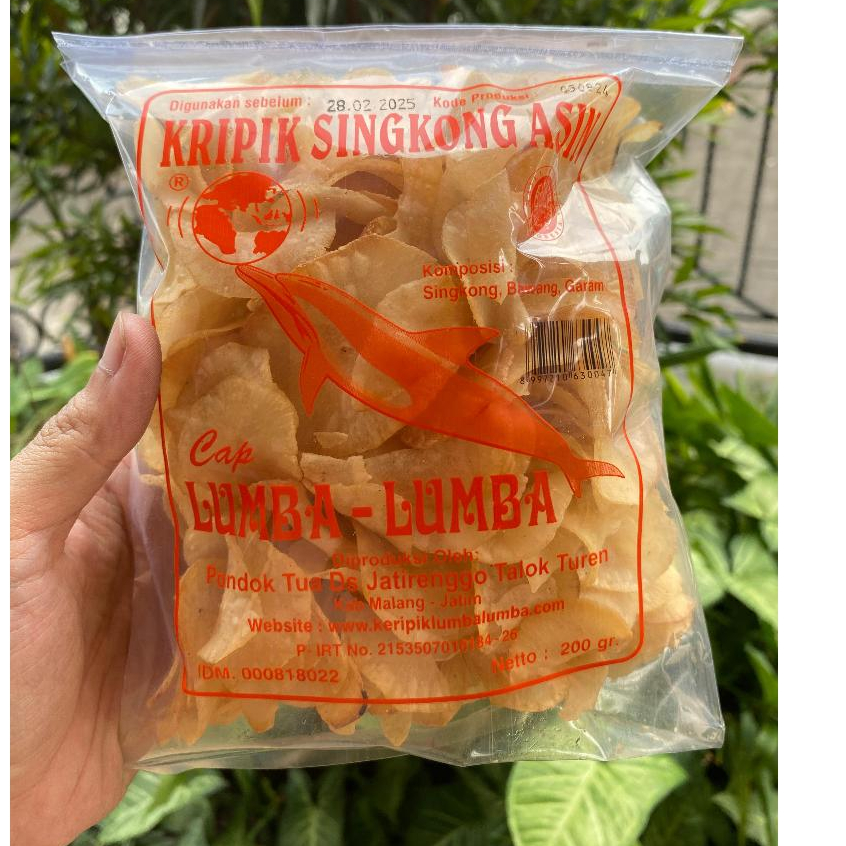 

KERIPIK SINGKONG LUMBA-LUMBA 200 GRAM