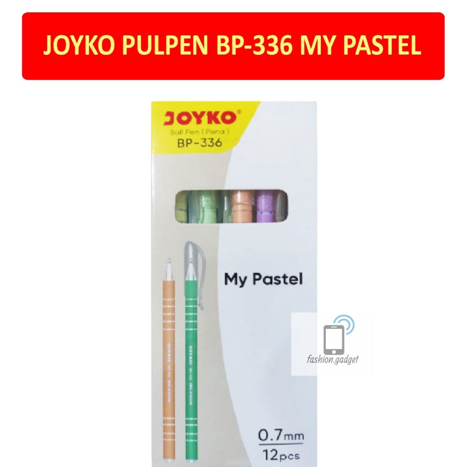

READY STCOK Ball Pen BP336 My Pastel 7 mm 1 Box Isi 12 pcs Pulpen BP336 BP 336