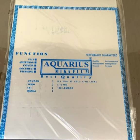 

CUCIGUDANG PLASTIK MIKA BENING JILID RIUS F4A4 1 12MM MIKA FILM