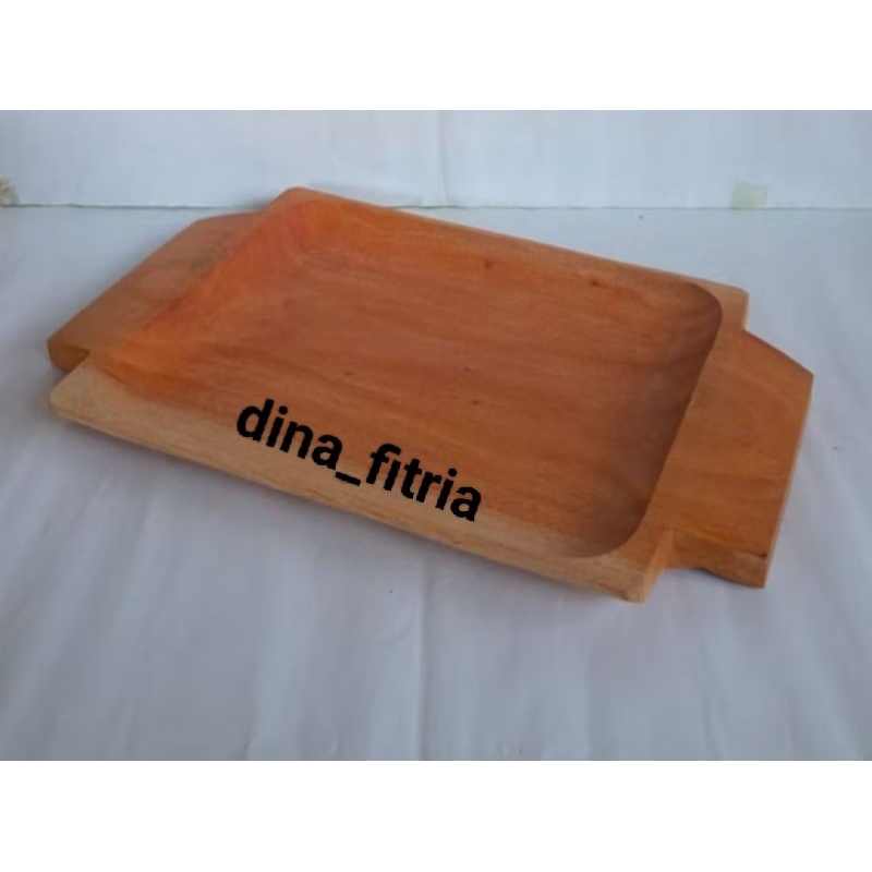 talam kayu mahoni 20×38cm.