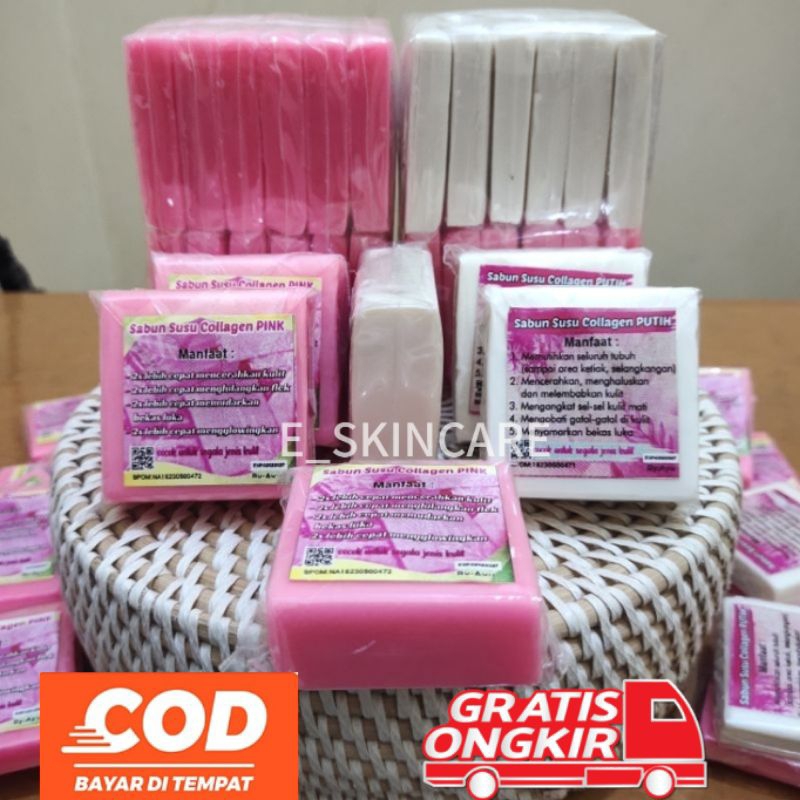 SABUN SUSU COLLAGEN|SABUN PEMUTIH BADAN BPOM|SABUN SUSU COLLAGEN PINK/PUTIH|SABUN COLLAGEN MURAH