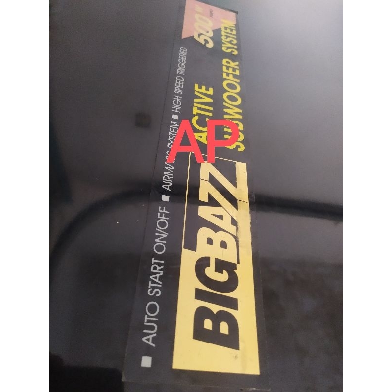 stiker subwoofer polytron psw 500 rebah ori copotan