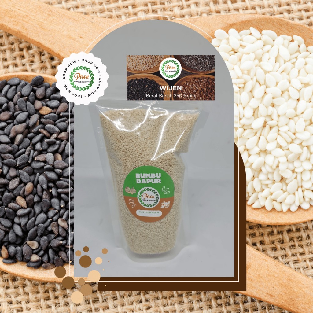 

Wijen (Bumbu Dapur/Pelengkap Dessert/Makanan) Isi 250g