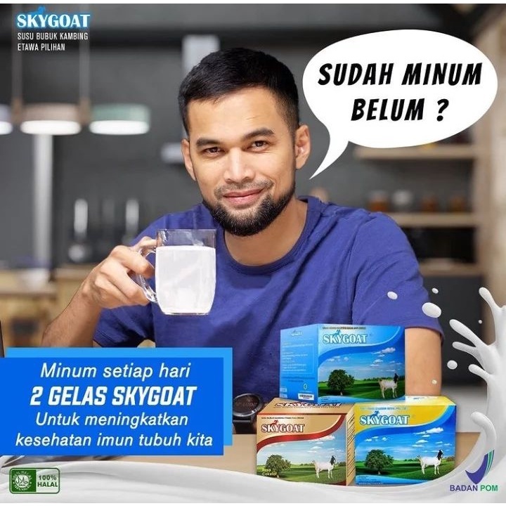 

SKYGOAT - Susu Kambing Etawa Bubuk SKY GOAT Original Vanilla 1 Box Isi 10 Sachet