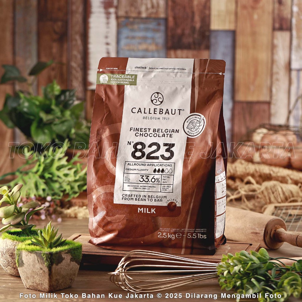 

Callebaut MILK 2,5kg 823 33,6% Chocolate Couverture Cokelat Susu Coin