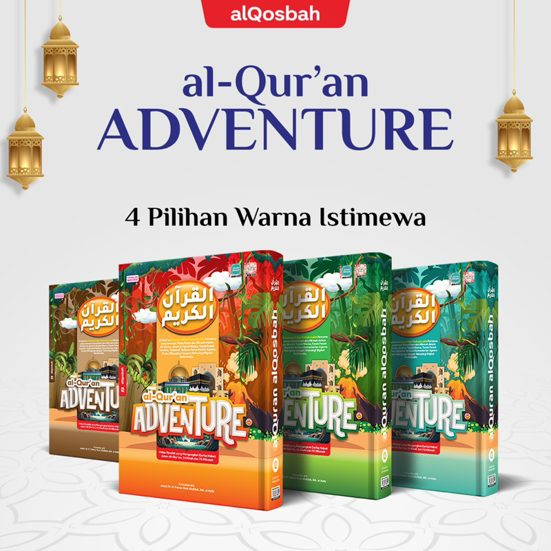 

A4 Al Quran Adventure Ukuran A4 - Alquran Terjemahan dan Tajwid Warna - Al quran Kisah - Al qosbah - alqosbah